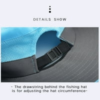 Overfo ženski UV zaštita širokim rubom sunčeve šešire, hlađenje mrežice od konjskih repa s sklopivim