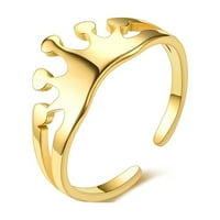 Podesivi titanijum čelični prsten zlata Dame podesivi memorijski poklon prstena