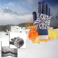 Muška hladna vremena Zimske rukavice Topli debeli termički uniteri Velike rukavice za žene mornarice