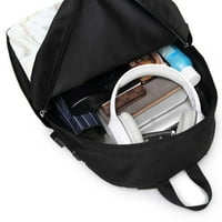 Putni baksak za laptop, moderna šarena mramora Art 3D print casual torba sa USB priključkom za punjenje, USB ruksak za knjige 17