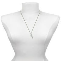 Delight nakit Silvertone Mini SOMAT HRTOR Silvertone uživo u životu koji ste zamislili ogrlicu za šarm,