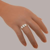 Britanci napravio 9k ružični zlatni prsten sa sintetičkim kubičnim cirkonijskim ženskim prstenom - Opcije