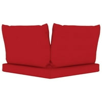 Carevas paletni kauč jastuci crvena tkanina
