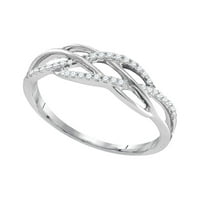 Dijamantna ponuda 10kt bijela zlatna žena Okrugli dijamantni prsten za diammond CTTW