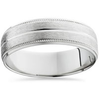 Pompeii platinum Comfort FIT četkani prsten za vjenčanje