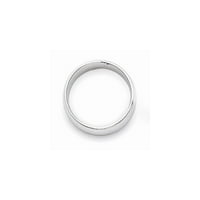 14k bijeli zlatni prsten za prsten za vjenčanje pola krug