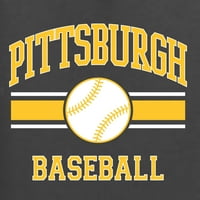 Divlji Bobby City of Pittsburgh bejzbol Fantasy Fan Sports Muška majica, ugljen, 5x-veliki