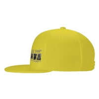 Cepten muške i žene hip hop ulični stil sa ZZ-Top Logo Podesivim bejzbolom ravne naplate žute boje