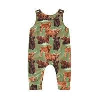 Klasična odjeća za odjeću za dječake Toddler Boys Kombinezoni Kombinezon za tisak krava za babys Odeće