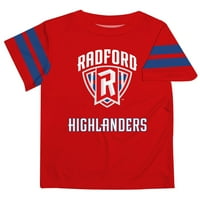 Dojenčad Red Radford Highlanders Stripes na majici s rukavima