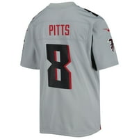 Mladi Nike Kyle Pitts Siva Atlanta Falcons Invert Uređeni dres igara