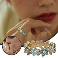 Prstenovi Dijamantni cvijet Ženski prsten Modni mali, svježi i jednostavni - studentski dijamantni prsten