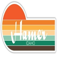 Hamer Idaho naljepnica Retro Vintage Sunset City 70s Estetski dizajn