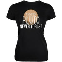 Planet Pluton nikad ne zaboravi patuljak Juniors meka majica crne md