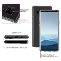 Razlikovanje Clear Shootfofofofofofoff Hybrid futrola za Samsung Galaxy Note - TPU BUMPER Akrilni zaštitnik