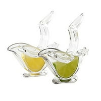JPGIF Ručni limunov sokovnik, prijenosni prozirni voćni sokovnik elegantan u obliku ptica