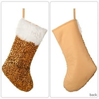 Bicoasu čarape Božićne čarape Čarape sa šljokicama tiskara bombona bombonska vrećica Krčka kamin Xmas