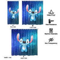 Lilo i Stitch vodootporna tkanina kupaonica za zavjese za tuširanje, lilo & ubod zastolje za tuširanje