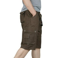 Corashan Muške hlače Ležerne prilike za muškarce Modne labave kratke hlače Multi džep Solid Corgo Hlače