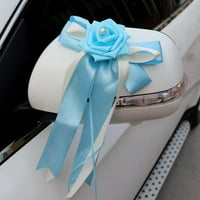 Šareni vjenčani vrpci za vjenčanje lukovi ruža cvijeća Bowknots za vjenčanje ukrase automobila 10