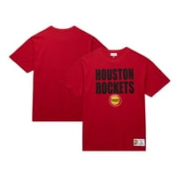 Muške Mitchell & Ness Crvene Houston rakete tvrdo drvo Classics Legendary SLUB majica