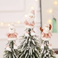 Ukrasi za božićne teme Mini lutke plišani ukras svečani poklon
