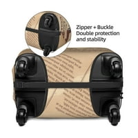Poliesterski elastični poklopac prtljage, apstraktni stari novine uzorak za prašinu zaštitni za zaštitni