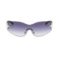 Hirigin zvijezde u pet oslikanih sunčanih naočala za žene i muškarce, trendi prevelike moderne naočale bez okvira