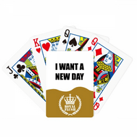 Želite novi dan Art Deco Fashion Royal Flush Poker igračka karta