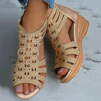 Wozhidaoke Cipele za žene Dame Vintage na otvorenom izdubljeni zatvarači sandalias para mujer