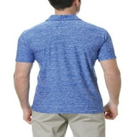 Sanviglor Mens T majice s kratkim rukavom polo majica za majicu Down TEE casual bluza Golf Pulover svijetlo