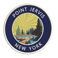 Lake Dock - Point Jervis - New York 3.5 izvezeni patch gvožđe ili šivaju ukrasne vez za mrlje - životinje