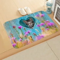 Slatka mačka mačja uzorak kuhinjska kupaonica ulaz meko vrata spavaća soba protiv klizanja koralj baršunastim