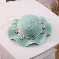 Dječja šešica ljeta Dječji cvijet ukrašen šeširom konopcem na šeširu šešir šešira danas se bavi gromovima