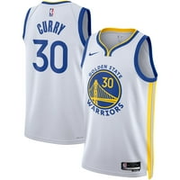 Unise Nike Stephen Curry White Golden State Warriors Swingman Jersey - Udruženje Edition