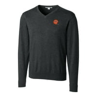 Muški rezač i buck heather charcoal Cincinnati Bengals Logo Logo Lakemont Tri-Blend Big & visoki pulover