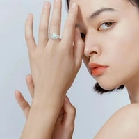 Zlatni cirkonski prsten za žene za žene modni nakit Popularni dodaci za odmor za suprugu prstenovice