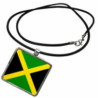 3Droza Jamajčka zastava - Ogrlica sa privjeskom