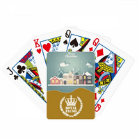 Ilustracija ilustracija FESTIVAL-a Mas House Royal Flush Poker igračka karta