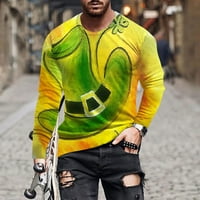 Košulje za muškarce Čišćenje Saint Patrick Top 3D tiskani majica s dugim rukavima Labavi podloge