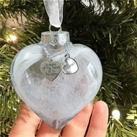 Labakihah Božićni ukrasi oblik srca - a mog srca je u božićnim ukrasima za božićne ukrase
