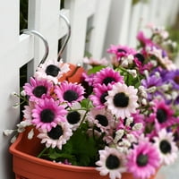 Ludlz imitacija rattan pleteni zid viseći košara za cvijeće Balkon vrtnik Worder Worder Flower Posude