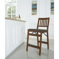 Emington 25.5 Counter stolica, puno drva, materijal za sjedište: tapecirani