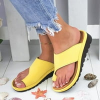 Ženske povremene cipele otporne na ravne sandale s gustim potplatima za ljetno casual slobodno srebro