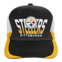 Mladi Mitchell & Ness Black Pittsburgh Steelers Retrodome predodređen podesiv šešir