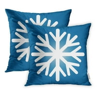 Plava apstraktna nova godina snježna pahuljica zima za sretan Božić i slavi jastučni poklopac jastuka