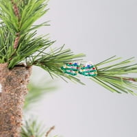 Naušnice za kristalne naušnice za božićne drvce