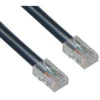 KablTvoaletni mačji crni Ethernet patch kabel, bez boozva, stopalo