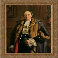 James Fairclough, MP, gradonačelnik Warringtona Gold Ornate Wood Fram Canvas Art by James Charles