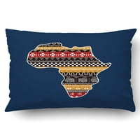 Teksturirani Afrički kontinent na plavom tradicionalnom otvoru za ormare za blato od jastučnice
